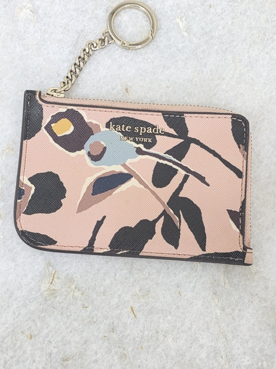 kate spade Handbags - Kate Spade Cameron Medium L-Zip Card Holder Pink Floral Wallet